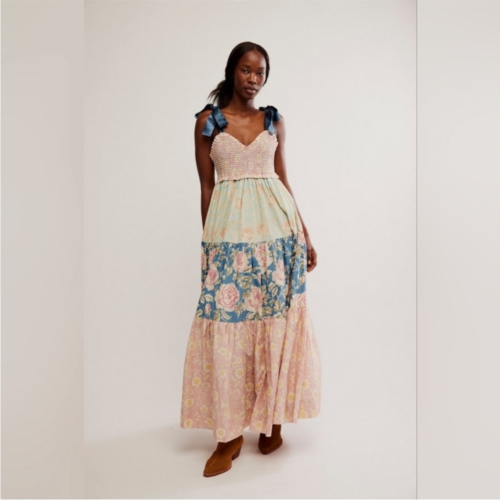Free People Bluebell Maxi Dress “Antique Combo”